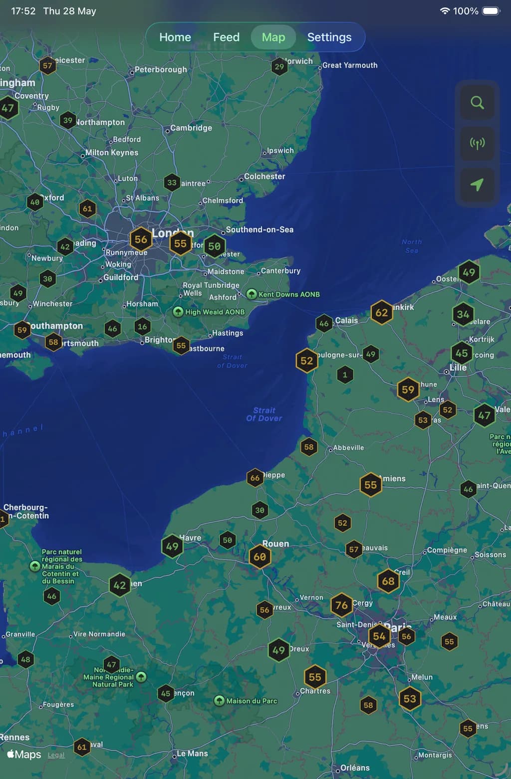 AQI Sense on iPad